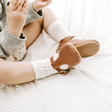 Load image into Gallery viewer, Indi Hard Sole Genuine Leather T-bar - Almond.