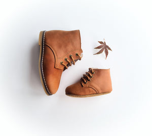 Billy Soft Sole Genuine Leather Boots - Almond